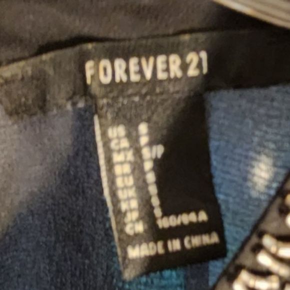 Forever 21 Shirt Womans Sheer Black Size Small - Picture 4 of 10